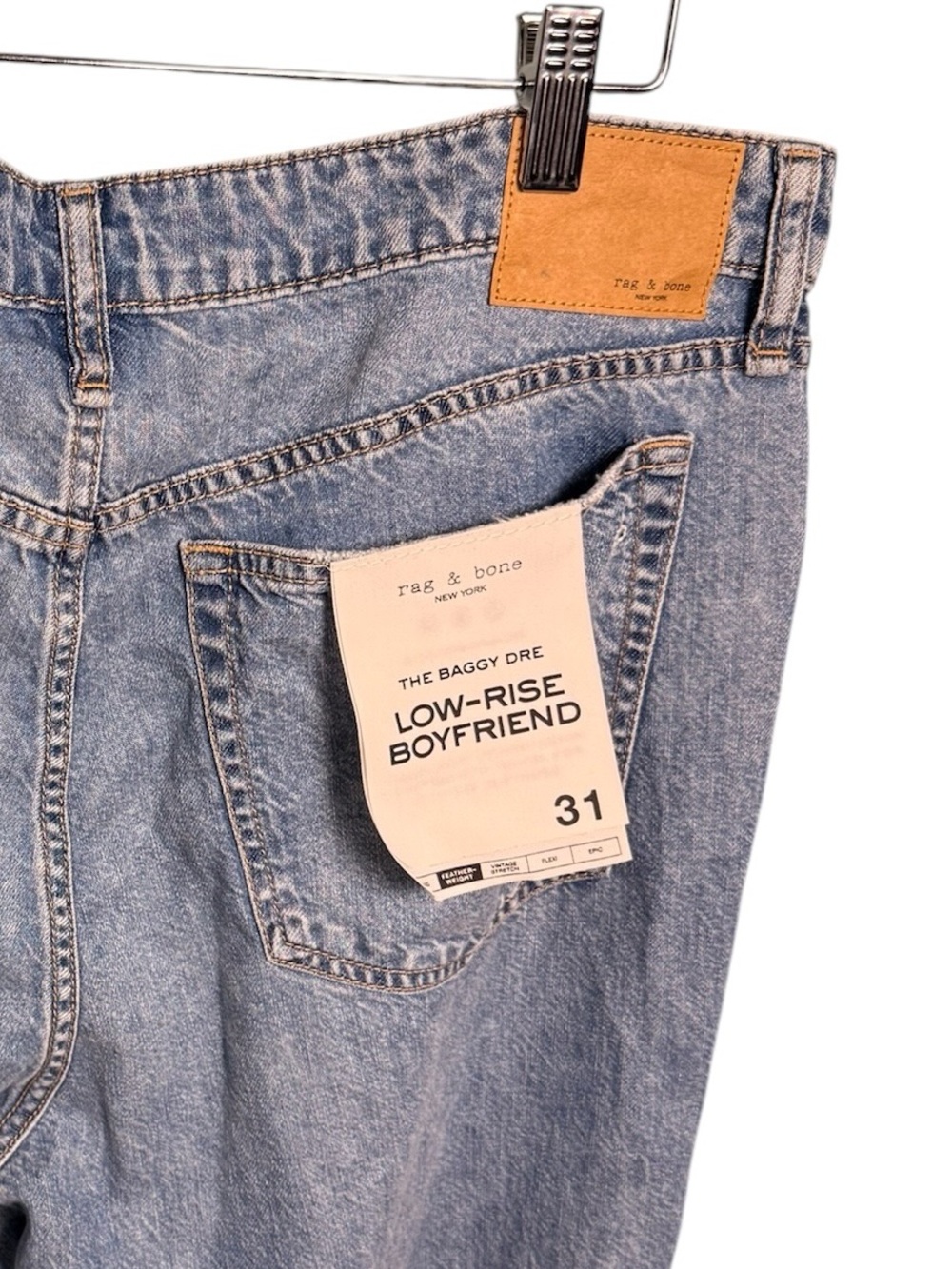 rag & bone The Baggy Dre Low Rise Boyfriend in Orian Size 31/12 - Picture 7 of 15
